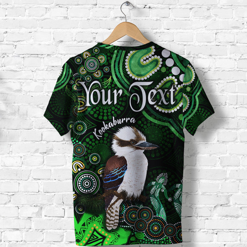 custom-personalised-australian-astrology-t-shirt-sagittarius-kookaburra-zodiac-aboriginal-vibes-green