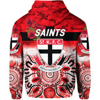 St Kilda Saints ANZAC Zip Up And Pullover Hoodie Indigenous Vibes LT8