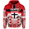 St Kilda Saints ANZAC Zip Up And Pullover Hoodie Indigenous Vibes LT8