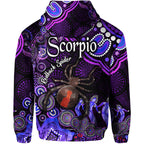 australian-astrology-zip-up-and-pullover-hoodie-scorpio-redback-spider-zodiac-aboriginal-vibes-purple