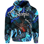 australian-astrology-zip-up-and-pullover-hoodie-scorpio-redback-spider-zodiac-aboriginal-vibes-blue