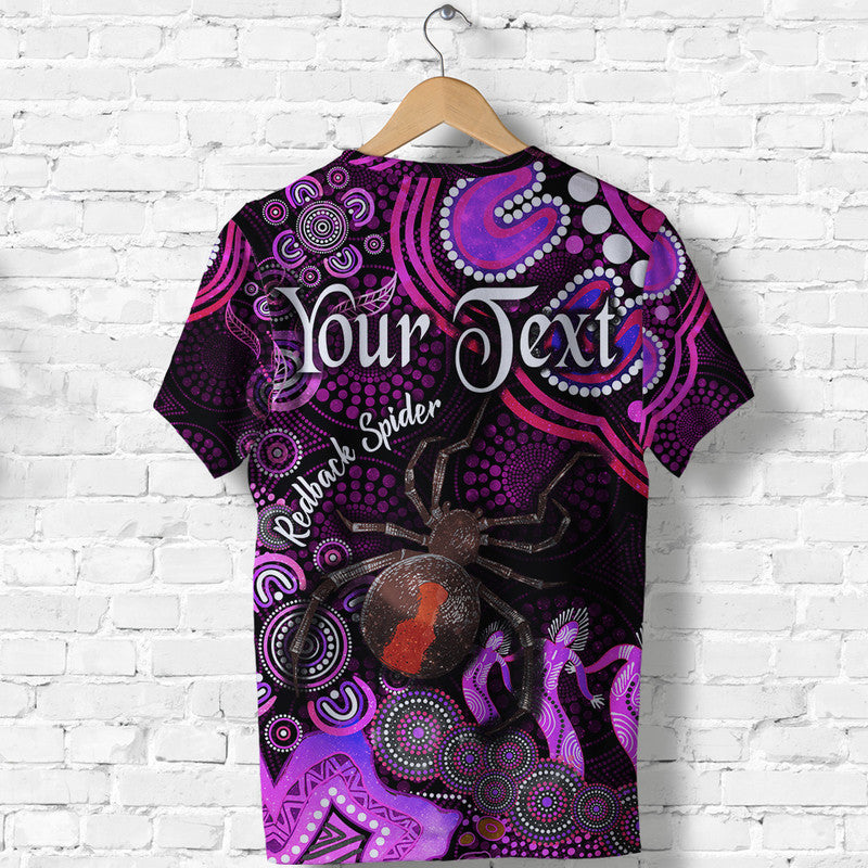 custom-personalised-australian-astrology-t-shirt-scorpio-redback-spider-zodiac-aboriginal-vibes-pink