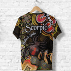 australian-astrology-t-shirt-scorpio-redback-spider-zodiac-aboriginal-vibes-gold