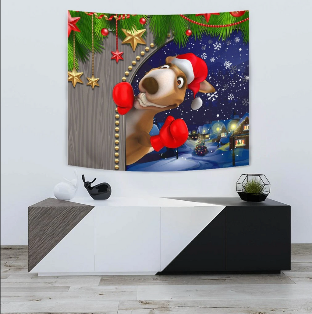 christmas-christmas-tapestry-funny-kangaroo-christmas