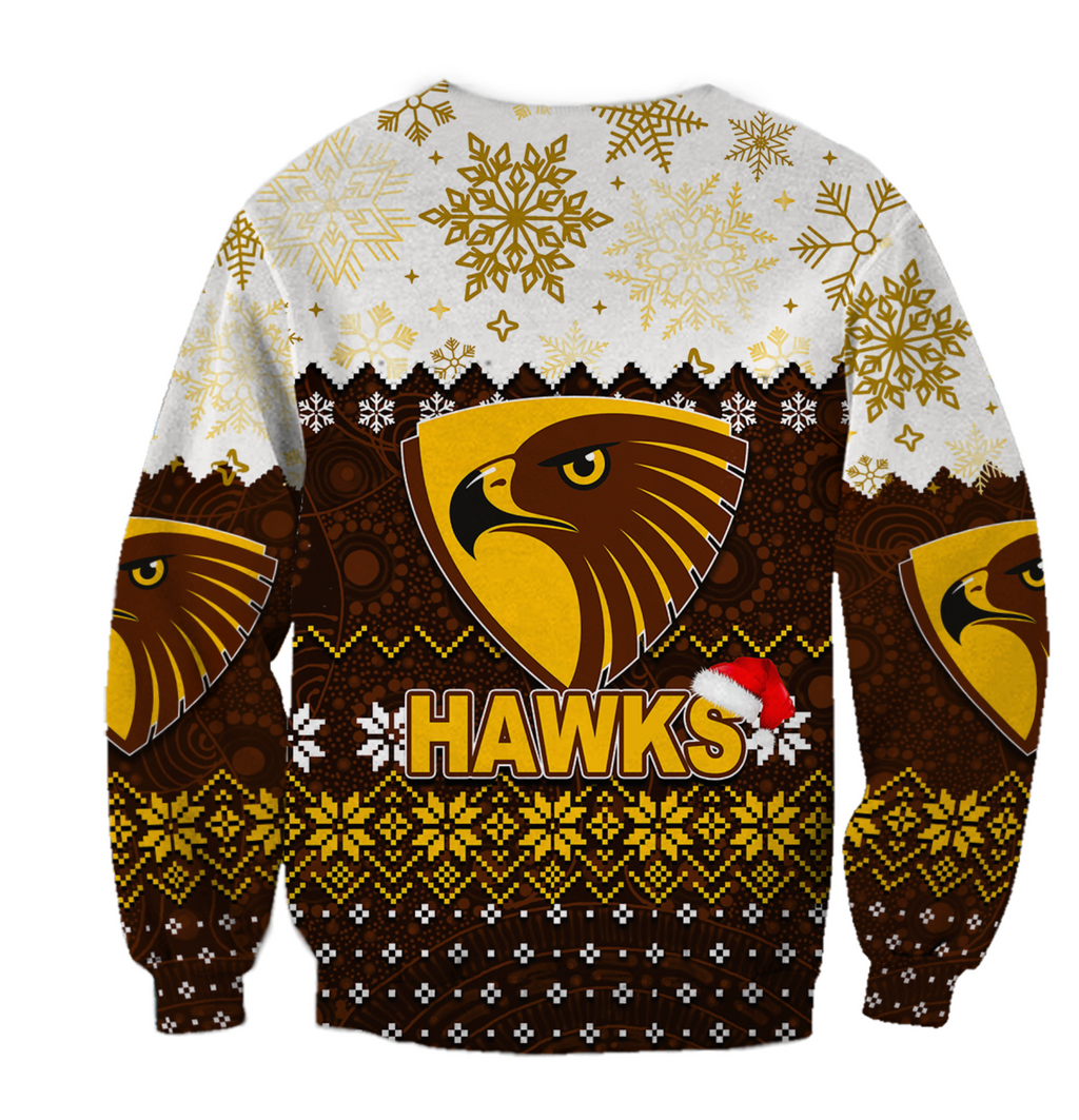 Hawks SweaterShirt Christmas 2022 LT6