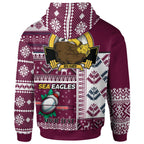sea-eagles-rugby-hoodie-custom-christmas-snowflakes-sea-eagles-mascot-hoodie