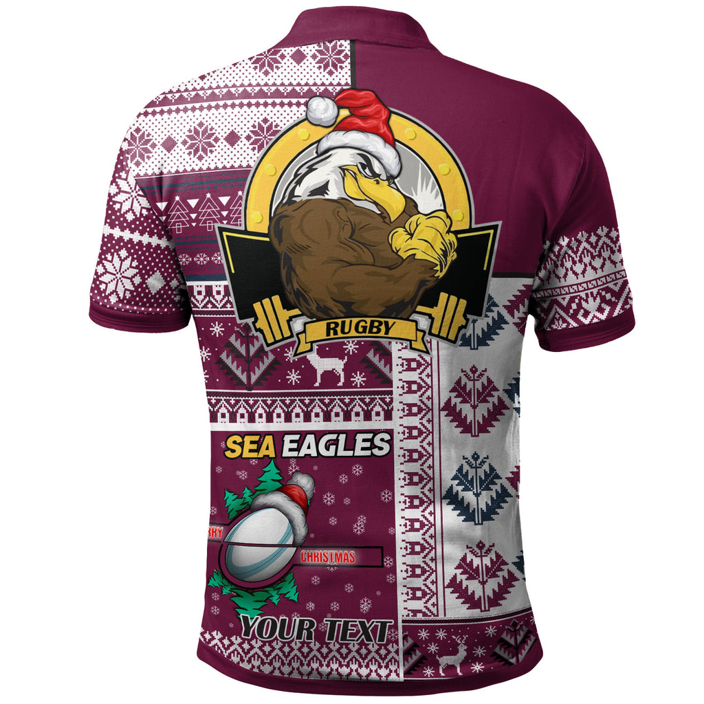 sea-eagles-rugby-polo-shirt-custom-christmas-snowflakes-sea-eagles-mascot-polo-shirt