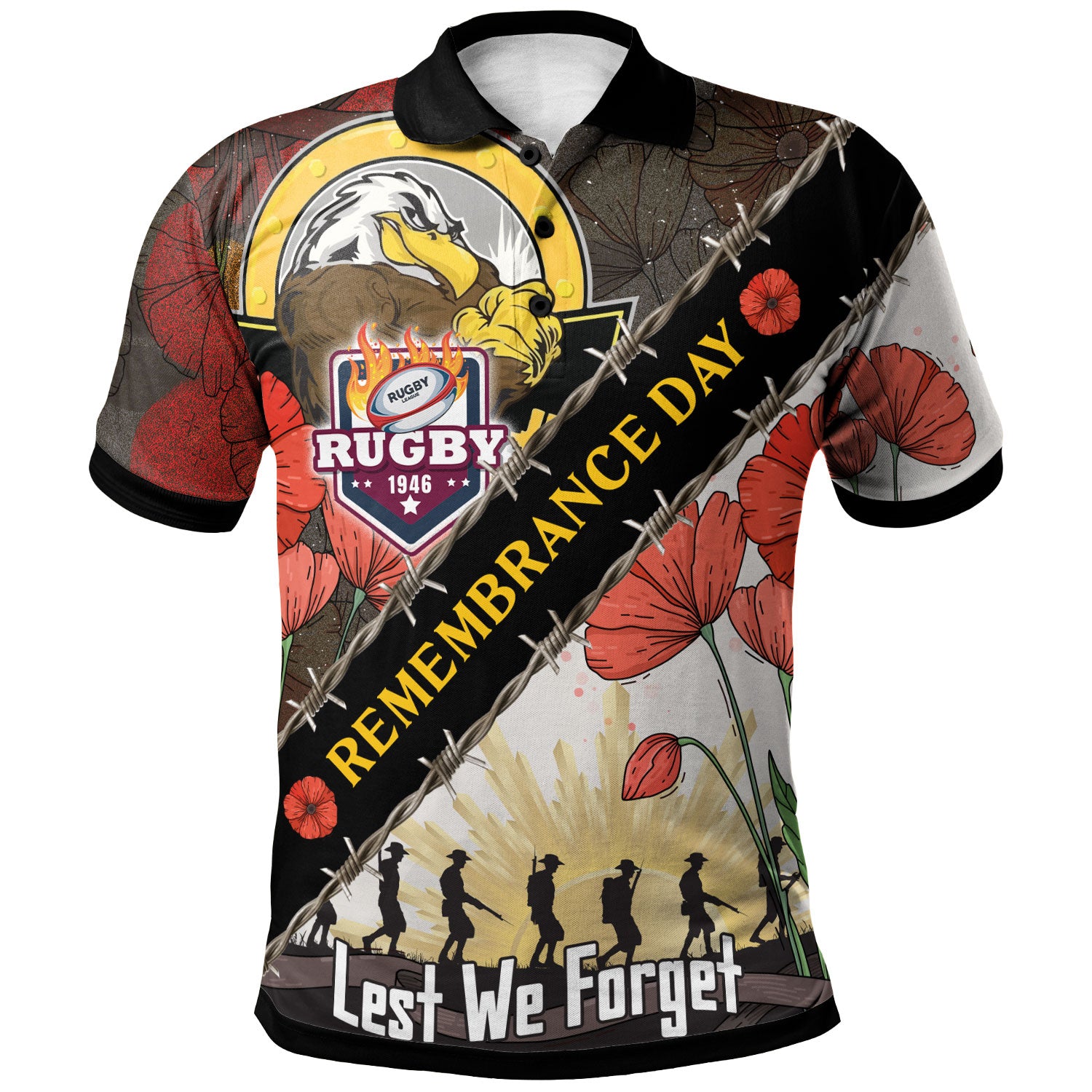 sea-eagles-rugby-polo-shirt-custom-remembrance-day-lest-we-forget-polo-shirt