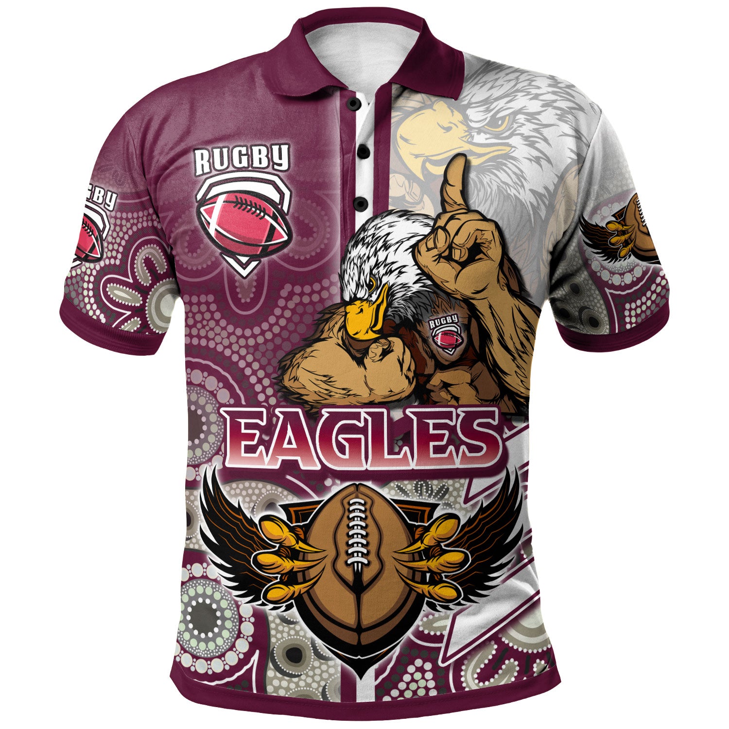 sea-eagles-rugby-polo-shirt-custom-sea-eagles-rugby-ball-aboriginal-indigenous-sport-style-polo-shirt