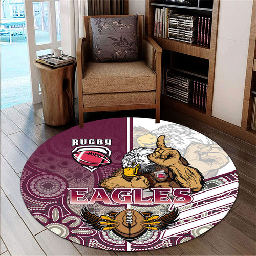 sea-eagles-rugby-round-rug-sea-eagles-rugby-ball-aboriginal-indigenous-sport-style-round-rug