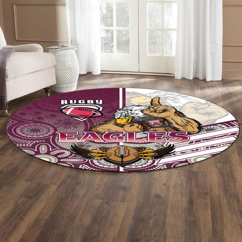 sea-eagles-rugby-round-rug-sea-eagles-rugby-ball-aboriginal-indigenous-sport-style-round-rug