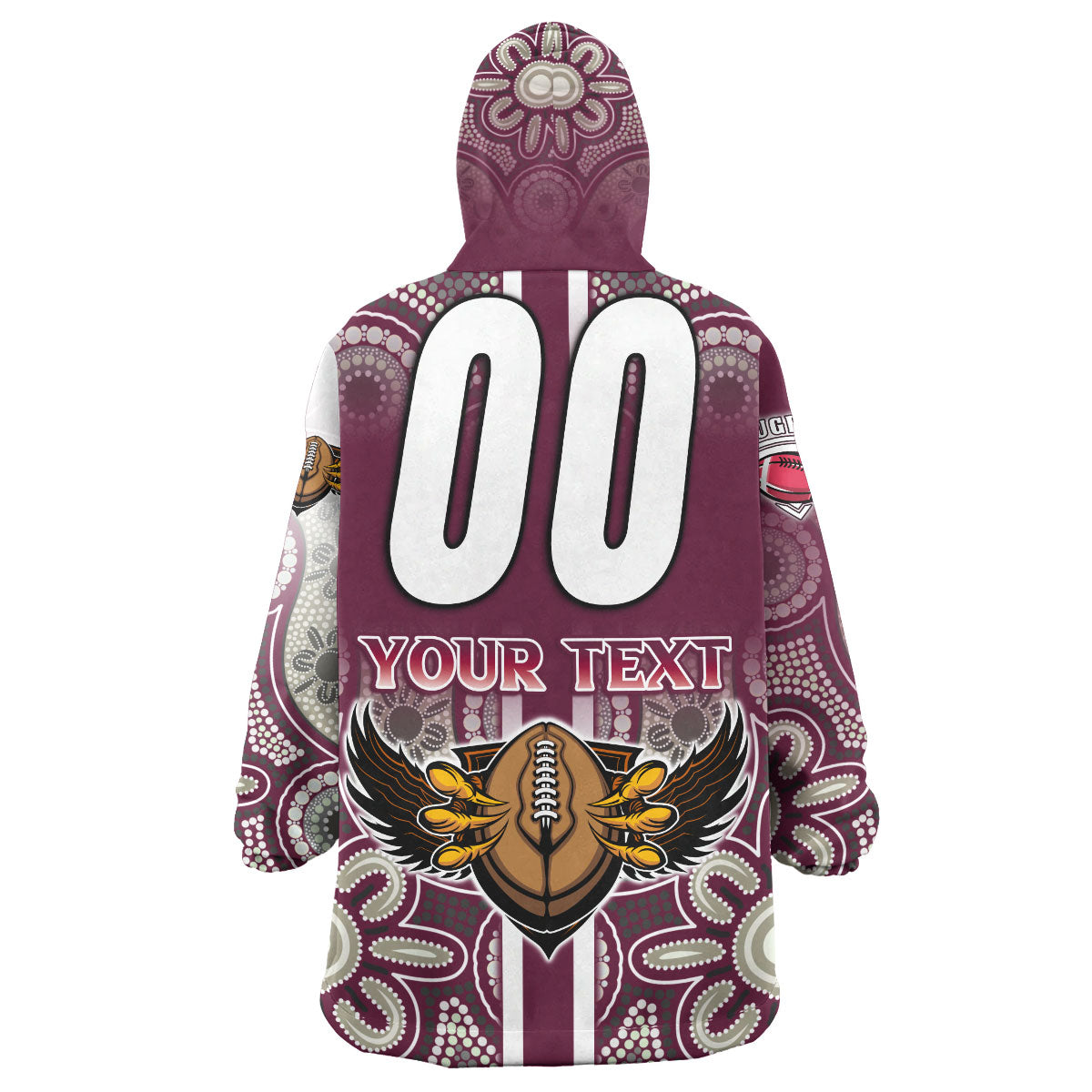 sea-eagles-rugby-snug-hoodie-custom-sea-eagles-rugby-ball-aboriginal-indigenous-sport-style-snug-oodie-blanket
