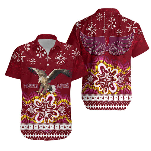 manly-sea-eagle-aboriginal-christmas-red-wings-hawaiian-shirt