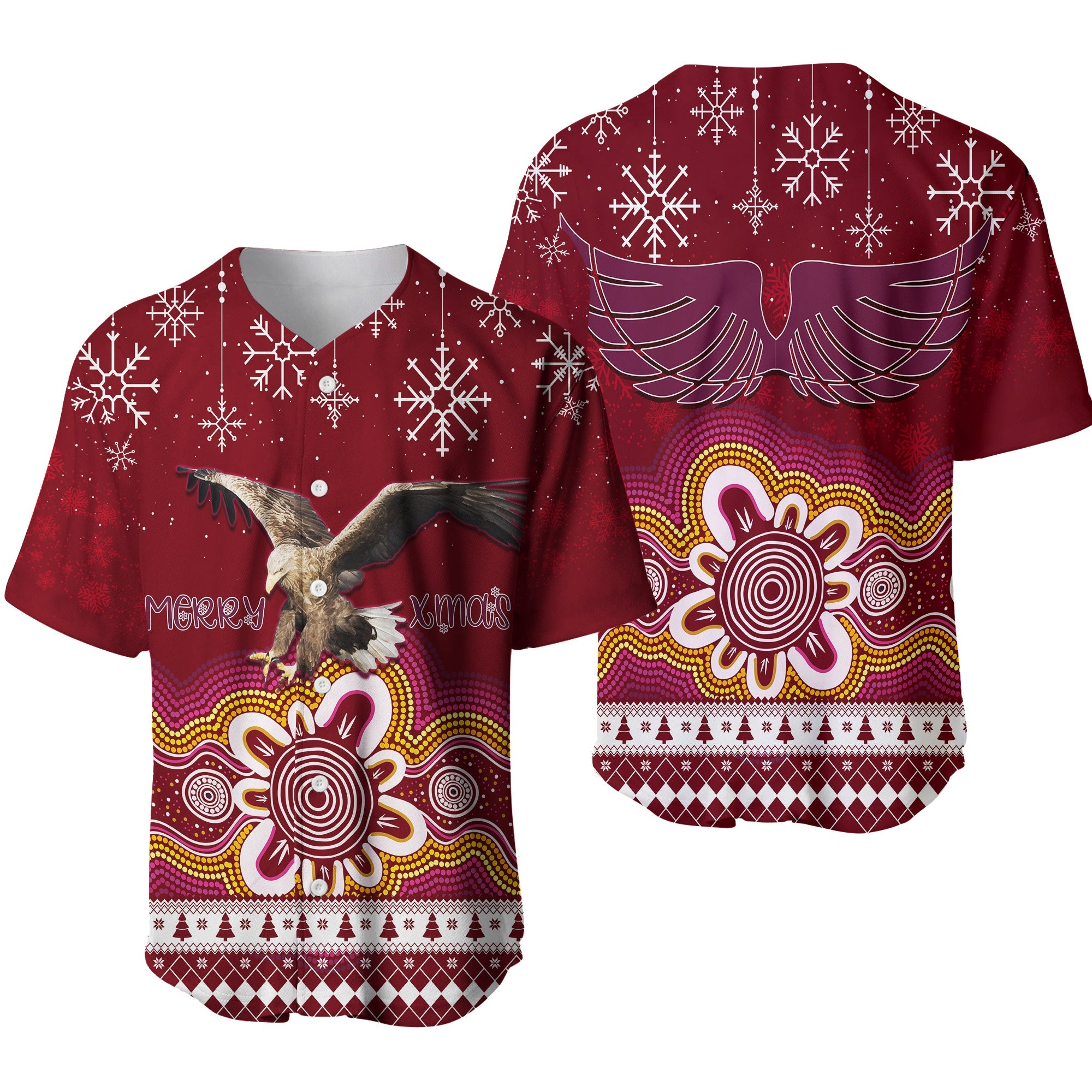 manly-sea-eagle-aboriginal-christmas-red-wings-baseball-jersey