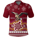 manly-sea-eagle-aboriginal-christmas-red-wings-polo-shirt