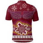 manly-sea-eagle-aboriginal-christmas-red-wings-polo-shirt