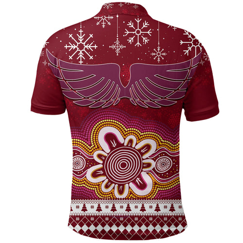 manly-sea-eagle-aboriginal-christmas-red-wings-polo-shirt
