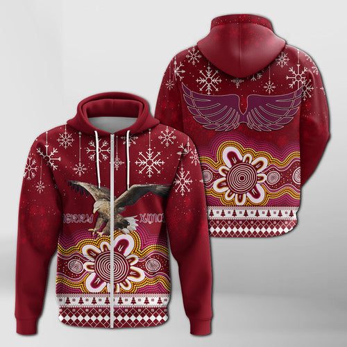 manly-sea-eagle-aboriginal-christmas-red-wings-zip-hoodie