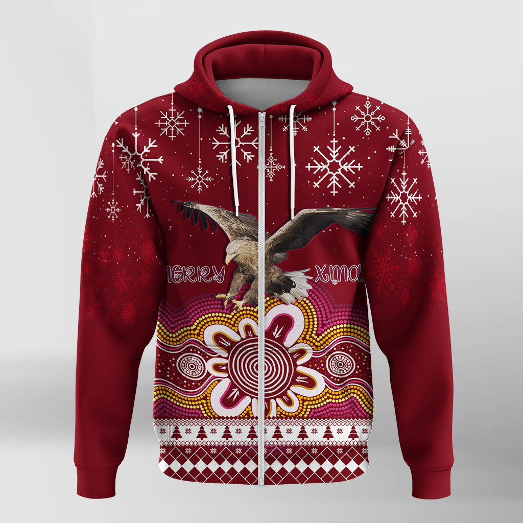 manly-sea-eagle-aboriginal-christmas-red-wings-zip-hoodie
