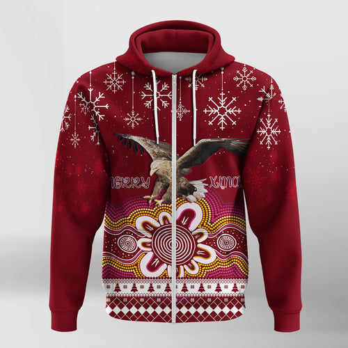 manly-sea-eagle-aboriginal-christmas-red-wings-zip-hoodie
