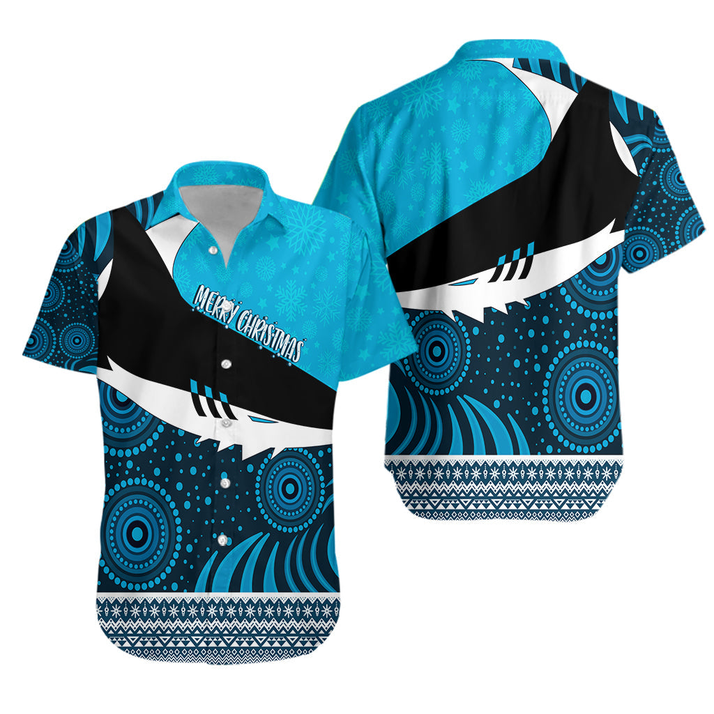 christmas-aboriginal-art-cronulla-shark-hawaiian-shirt