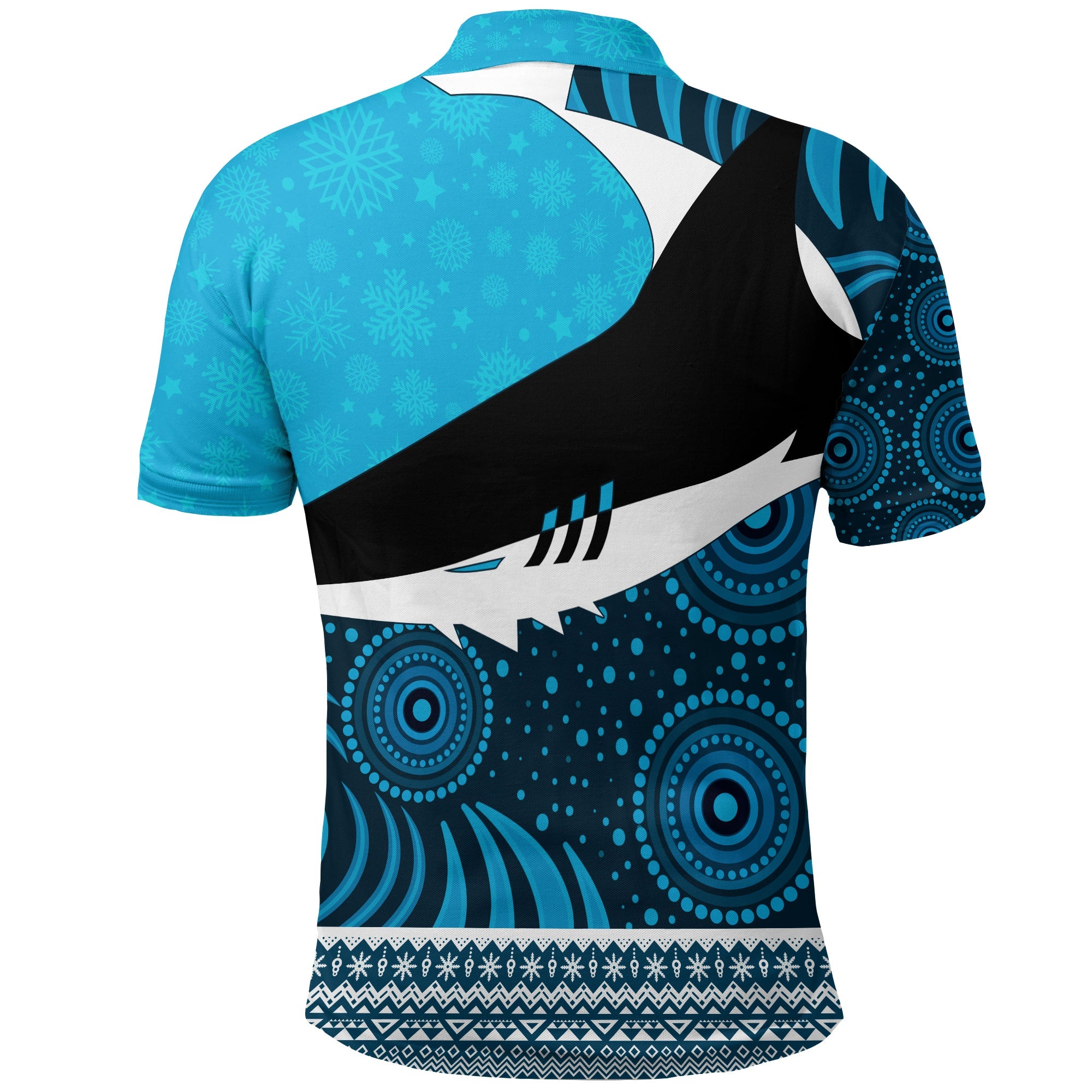 christmas-aboriginal-art-cronulla-shark-polo-shirt