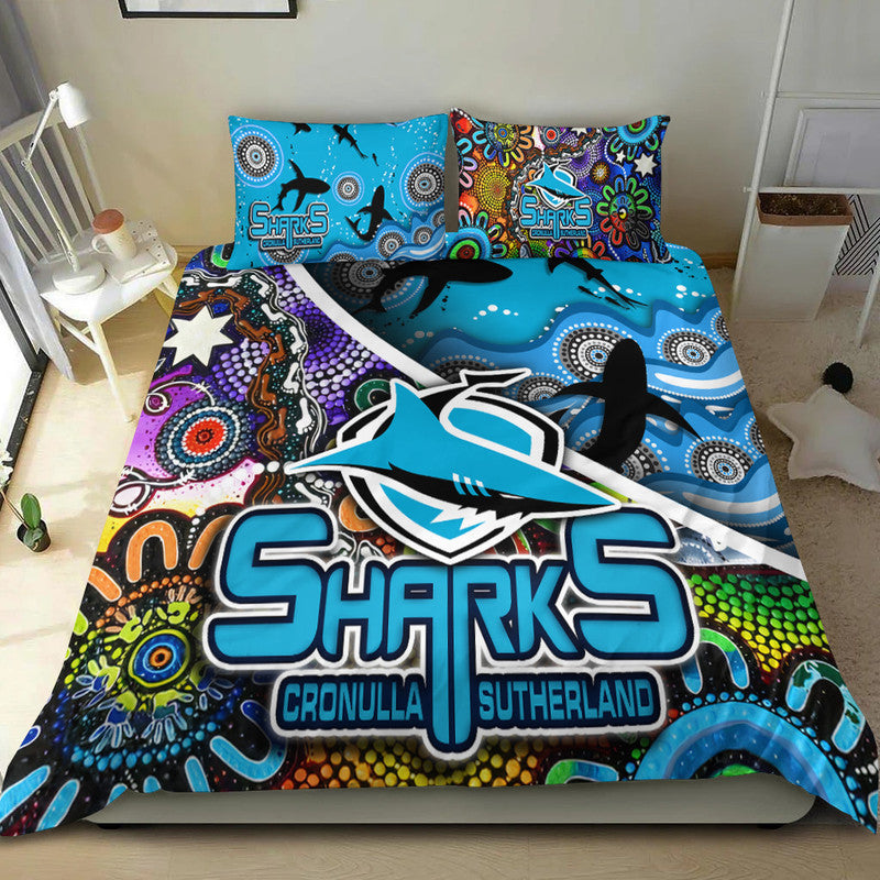 cronulla-sutherland-bedding-set-sharks-indigenous-aboriginal
