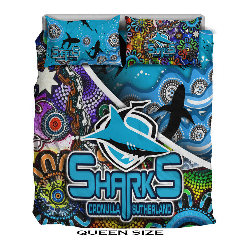 cronulla-sutherland-bedding-set-sharks-indigenous-aboriginal