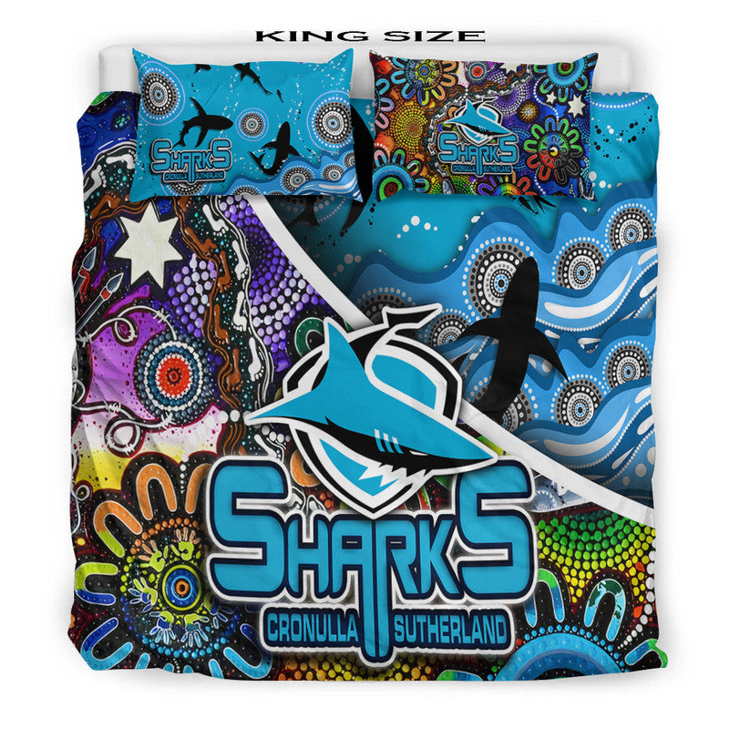 cronulla-sutherland-bedding-set-sharks-indigenous-aboriginal
