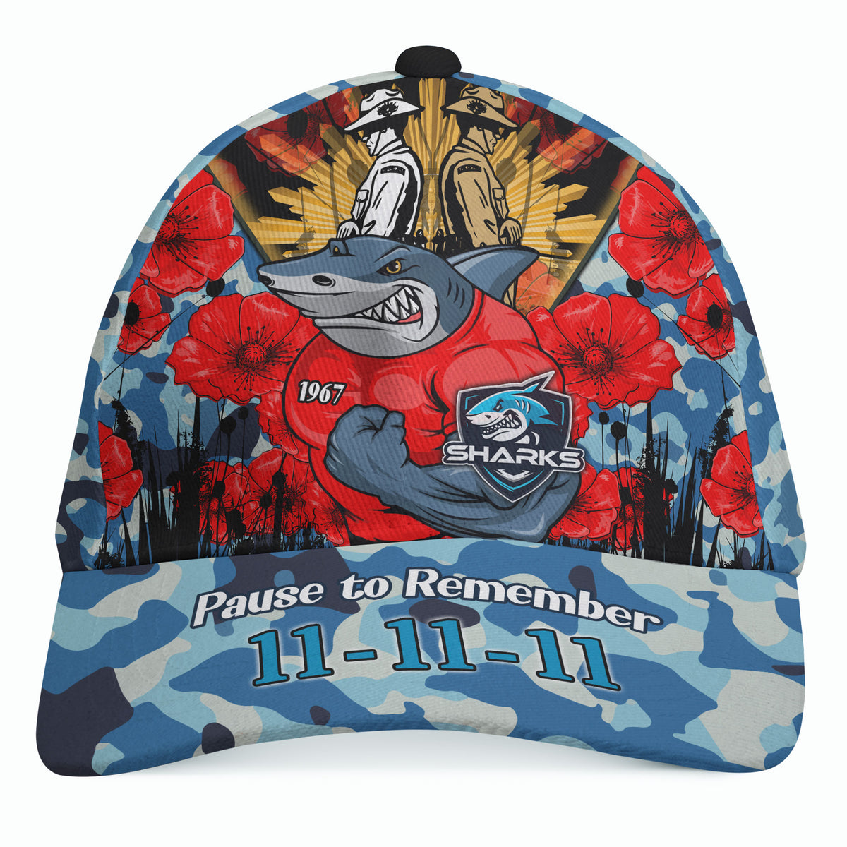 sharks-rugby-cap-custom-remembrance-day-pause-to-remember-cap