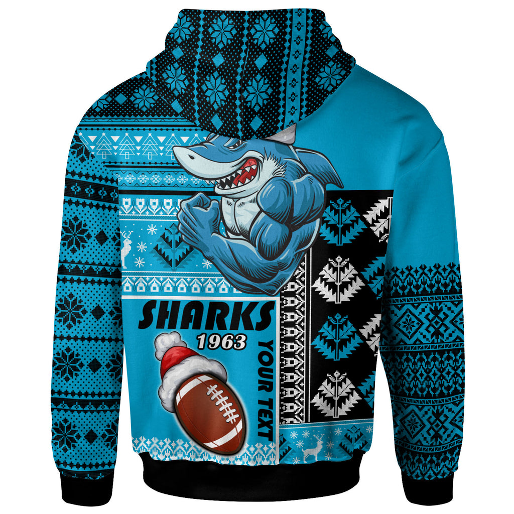 sharks-rugby-hoodie-custom-christmas-snowflakes-sharks-mascot-hoodie