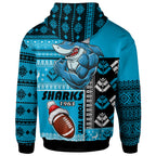 sharks-rugby-hoodie-custom-christmas-snowflakes-sharks-mascot-hoodie
