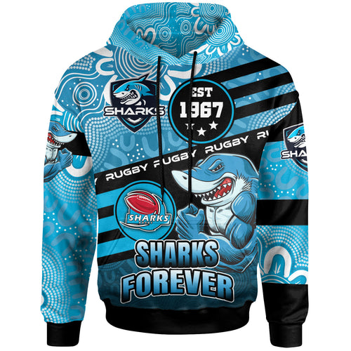 sharks-rugby-hoodie-custom-rugby-ball-go-sharks-aboriginal-patterns-hoodie