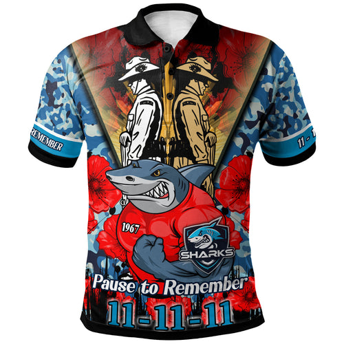 sharks-rugby-polo-shirt-custom-remembrance-day-pause-to-remember-polo-shirt