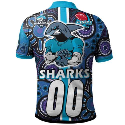 sharks-rugby-polo-shirt-custom-sharks-rugby-ball-aboriginal-indigenous-sport-style-polo-shirt