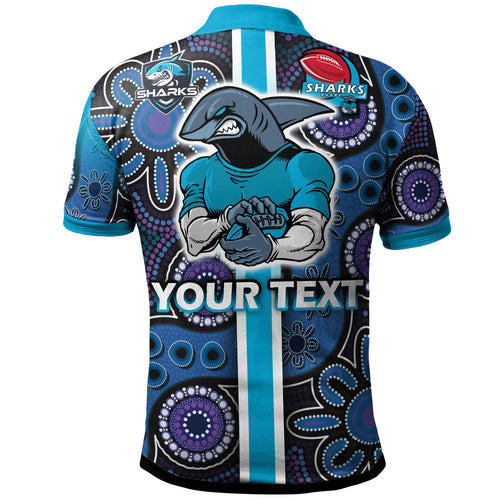 sharks-rugby-polo-shirt-custom-sharks-rugby-ball-aboriginal-indigenous-sport-style-polo-shirt