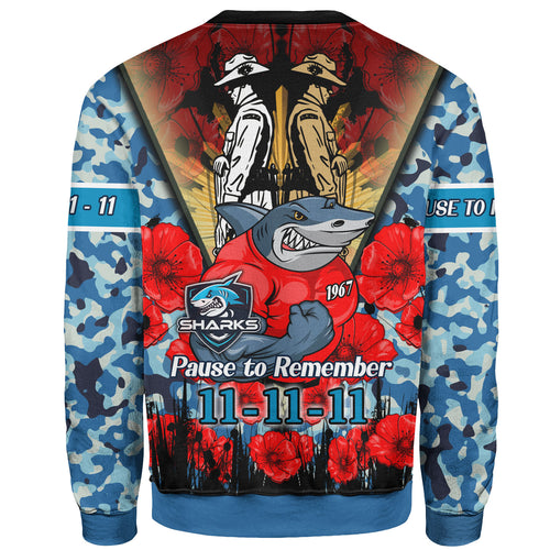 sharks-rugby-sweatshirt-custom-sharks-rugby-remembrance-day-pause-to-remember-sweatshirt