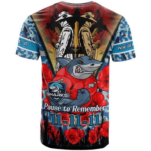 sharks-rugby-t-shirt-custom-remembrance-day-pause-to-remember-t-shirt