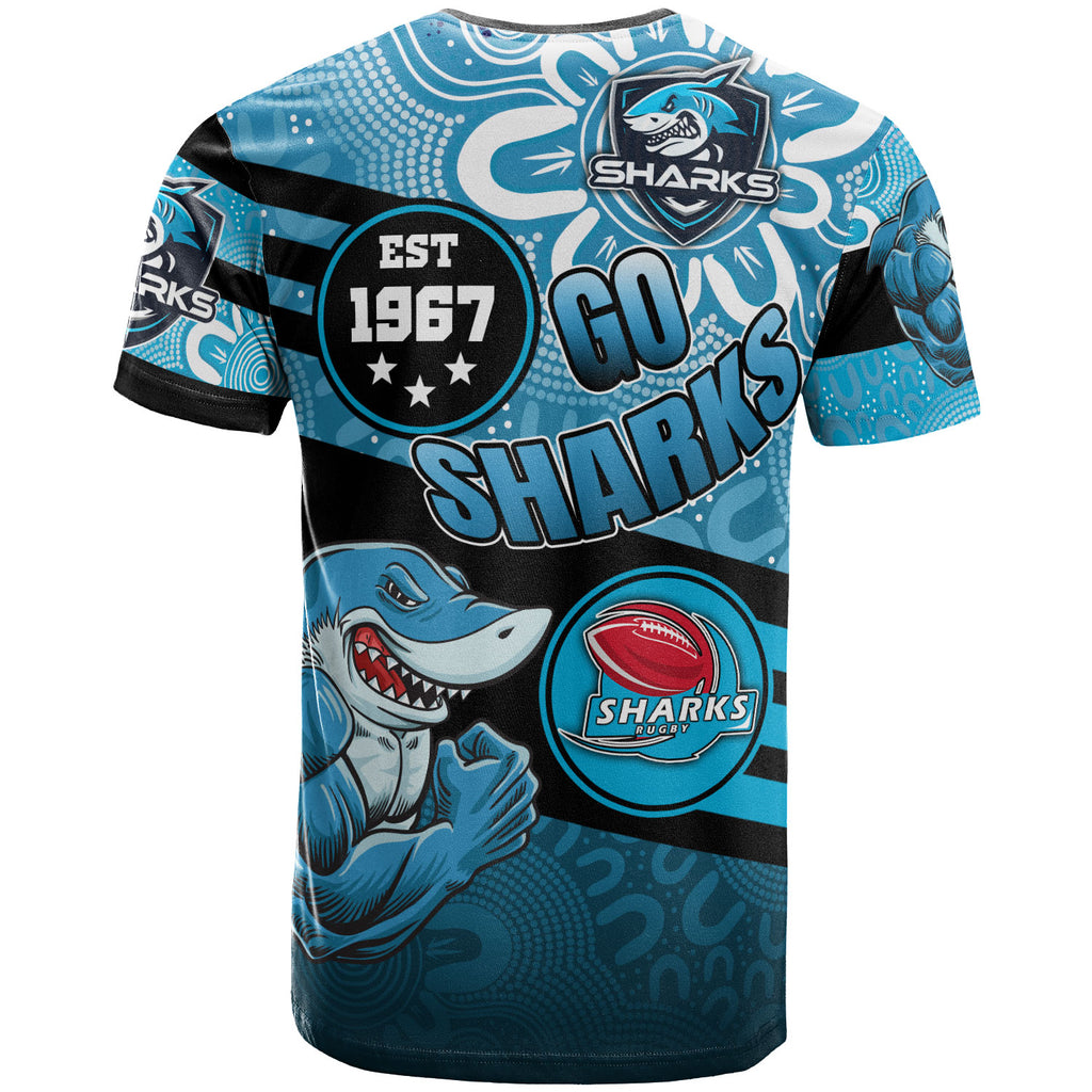 sharks-rugby-t-shirt-custom-rugby-ball-go-sharks-aboriginal-patterns-t-shirt