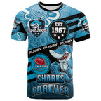 sharks-rugby-t-shirt-custom-rugby-ball-go-sharks-aboriginal-patterns-t-shirt
