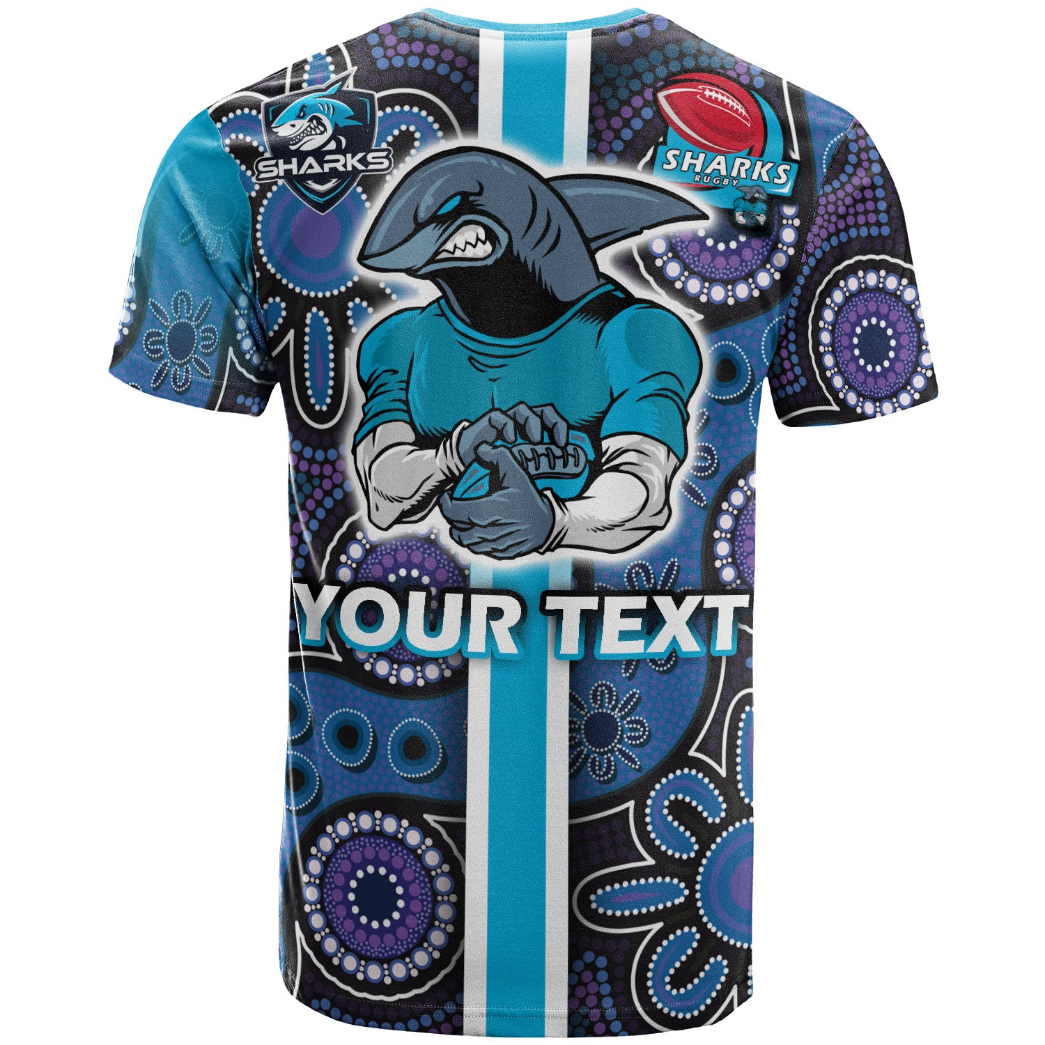 sharks-rugby-t-shirt-custom-sharks-rugby-ball-aboriginal-indigenous-sport-style-t-shirt