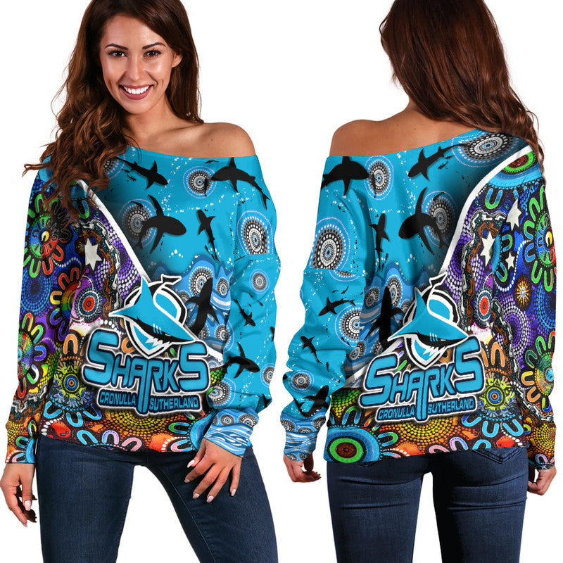 cronulla-sutherland-women-off-shoulder-sweater-sharks-indigenous-aboriginal