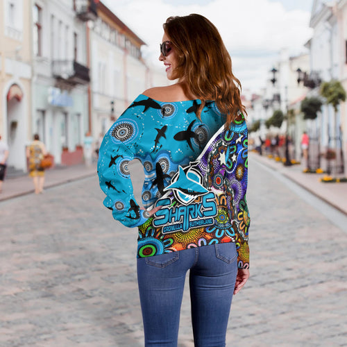 cronulla-sutherland-women-off-shoulder-sweater-sharks-indigenous-aboriginal