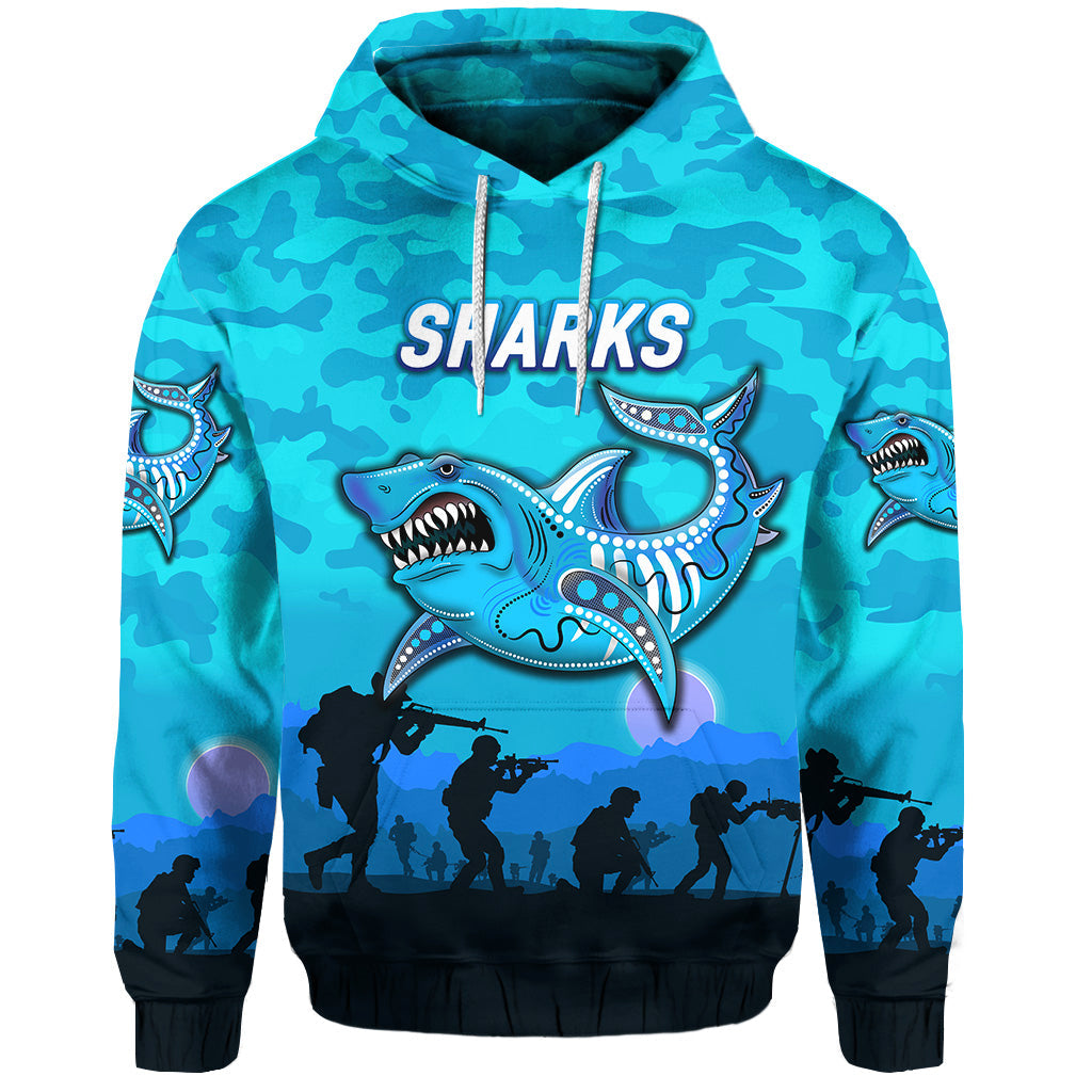 custom-personalised-cronulla-sutherland-sharks-anzac-2022-hoodie-zip-hoodie-simple-style-blue