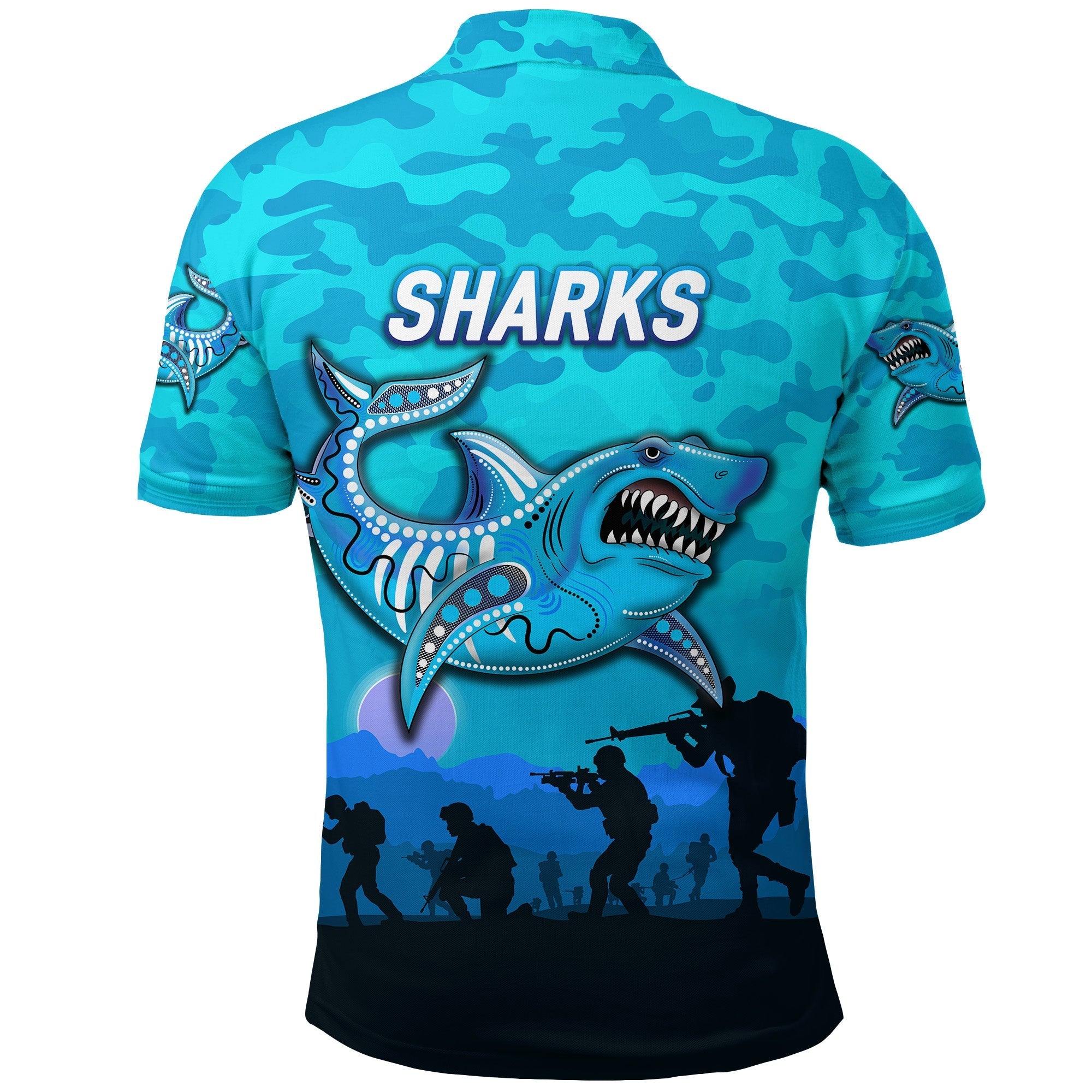 cronulla-sutherland-sharks-anzac-2022-polo-shirt-simple-style-blue