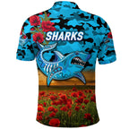 cronulla-sutherland-sharks-anzac-2022-polo-shirt-poppy-flowers-vibes