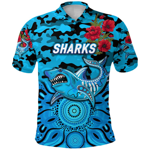 custom-personalised-cronulla-sutherland-sharks-anzac-2022-polo-shirt-indigenous-vibes