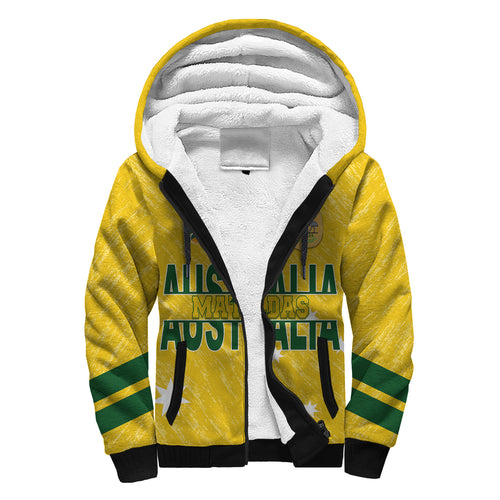 Australia Soccer Sherpa Hoodie World Cup Matildas Sporty Vibes LT7