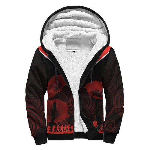 illawarra-dragons-rugby-personalised-sherpa-hoodie-anzac-day-red-poppies