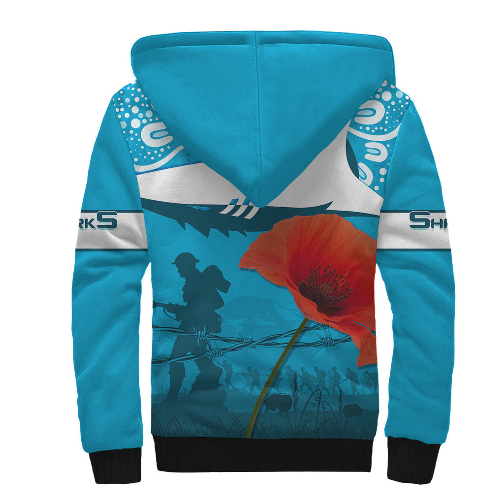 sharkies-rugby-sherpa-hoodie-anzac-day-barb-wire-style